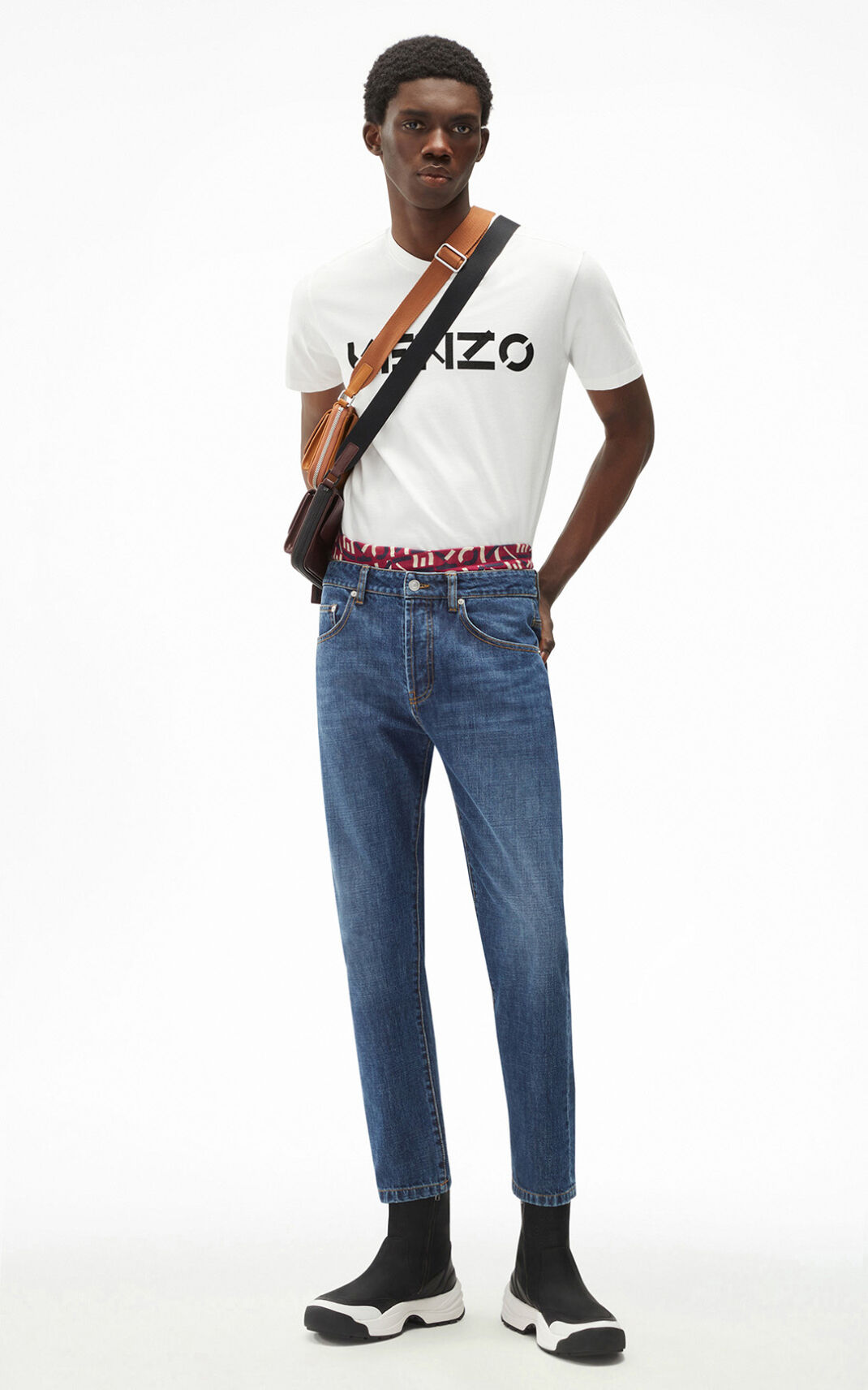 Kenzo Cropped Jeans Hombre Azul Marino Azules | 6831257-CE